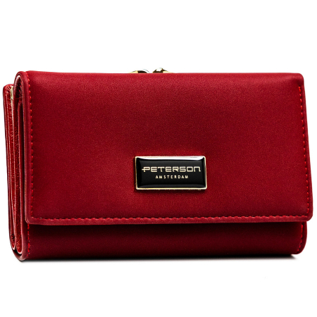 Portofel din piele pentru femei Peterson PTR-PTN PS108-HNL RED [1]