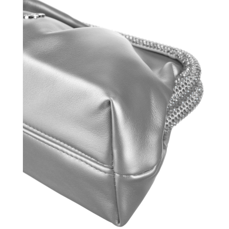 Geantă de damă elegantă, argintie, din piele ecologică - Rovicky R-XS020-4184 SILVER [7]