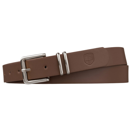 Curea universală, îngustă, pentru femei, din piele ecologică kaki, cu cataramă argintie - Peterson PTR-PTN STU-16S1 [1]