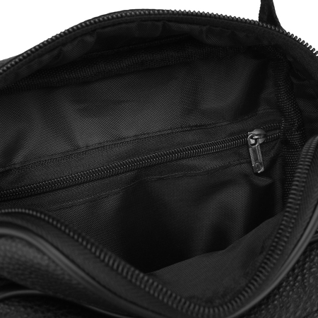 Geantă de umăr bărbătească neagră din piele naturală, cu un singur compartiment - Rovicky PTR-R-ST7-03-7595-BLACK [9]