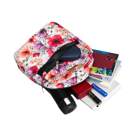 Rucsac de damă cu imprimeu floral multicolor și bretele reglabile - Rovicky PTR-R-PL15601-8916 11 [4]