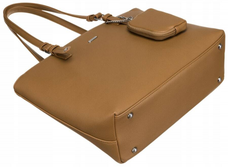 Geantă shopper damă din piele ecologică cu o posetă suplimentară - Rovicky PTR-R-072-01-0287 BEI [9]