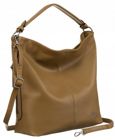 Genti Office - Geanta shopper de dama clasica din piele ecologica - Rovicky PTR-R-073-03-0461 BEI