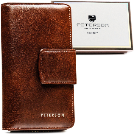 Portofele Dama - Portofel dama din piele Peterson PTR-PTN 008-HF-1503 BR