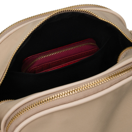 Geantă de damă bej din nailon cu șase buzunare suplimentare - Peterson PTR-PTN JN-15-0320 BEIGE [17]
