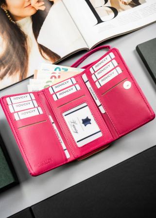 Portofel dama din piele Cavaldi PTR-2302-Y6-8307 PI [6]