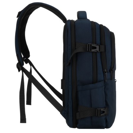 Rucsac de călătorie bleumarin din poliester cu compartiment pentru laptop și bretele reglabile - Peterson PTR-PTN HY241-7031 NAVY [5]
