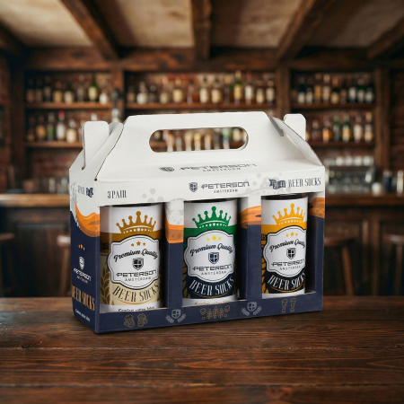 Set de șosete bărbătești cu diverse modele de bere, mărimi 38-45 - Peterson PTR-PTN SML-S3W-BE-38-44 [3]