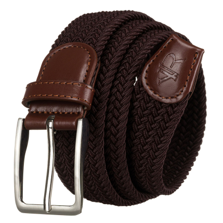 Accesorii Barbati - Curea maro din material sintetic și piele ecologică - Rovicky PTR-R-PAR-PU-115-0956 D.