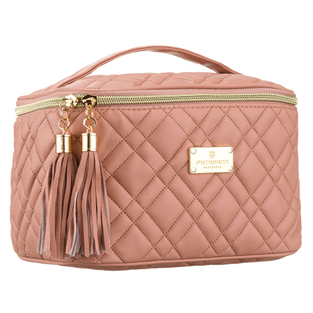  Cosmetic & Toiletry Bags - Geantă cosmetică roz, din material sintetic matlasat, cu închidere cu fermoar - Peterson PTR-PTN KOS-DA-11-3231 P