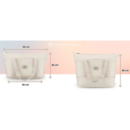 Geantă de antrenament bej, cu un singur compartiment, din poliester - Peterson PTR-PTN PIK-02-8588 BEIG [1]