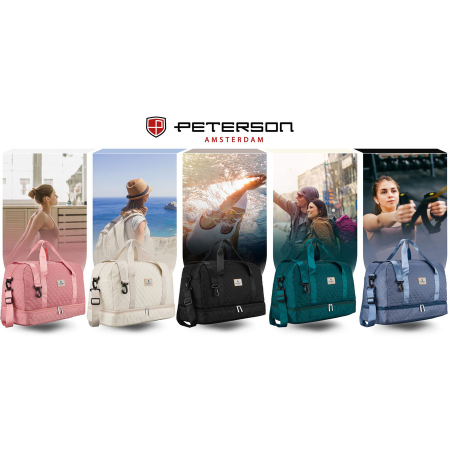 Geantă sport bej din poliester - Peterson PTR-PTN PIK-01-8533 BEIG [17]