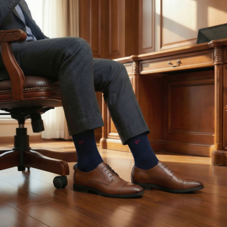 Set multicolor de șosete bărbătești în mărimile 40-45, confecționate din bumbac și elastan - Peterson PTR-PTN SML-S5-40-45-BNG [3]