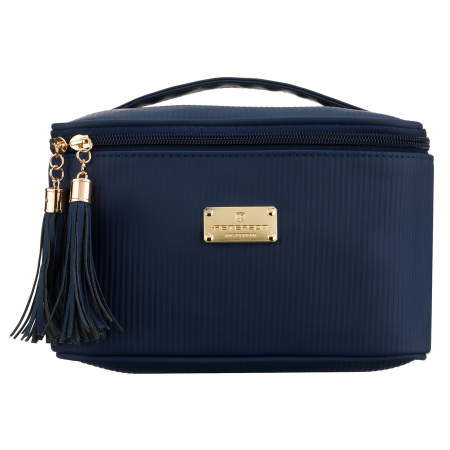 Geantă cosmetică din material sintetic bleumarin cu mâner practic - Peterson PTR-PTN KOS-DA-11P NAVY [1]