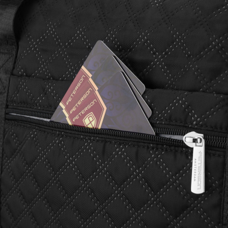 Geantă de antrenament neagră, cu un singur compartiment, din poliester - Peterson PTR-PTN PIK-02-8571 BLAC [16]