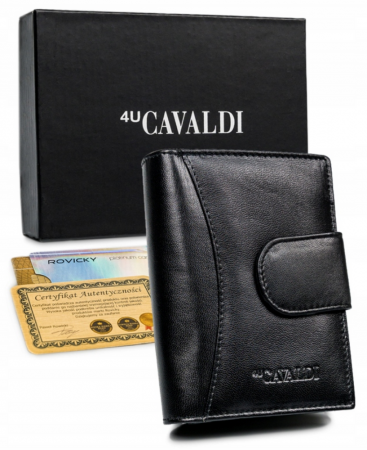 Rovicky - Portofel dama din piele naturala Cavaldi RD-09-GCL-2524 BL