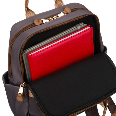 Rucsac gri din nylon pentru oraș, pentru femei - Peterson PTR-PTN JN-08-0030 GRAY [20]