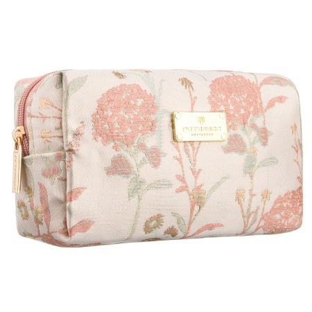  Cosmetic & Toiletry Bags - Geantă cosmetică roz din poliester cu un compartiment și model floral - Peterson PTR-PTN KOS-DA-13-3422 P