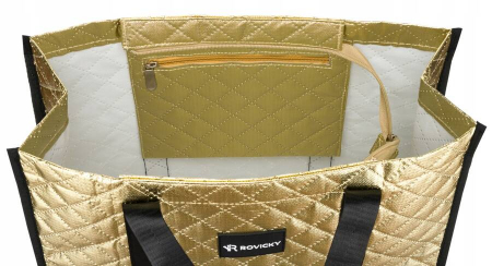 Geantă de cumpărături matlasată pentru femei - Rovicky PTR-RSPV-001P-5277 GOLD [5]