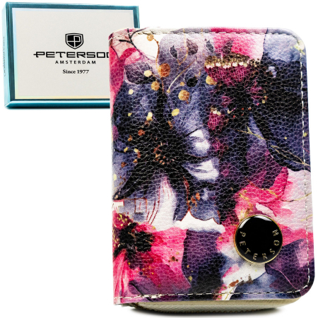 Portofele Dama - Portofel din piele naturala pentru femei Peterson PTR-PTN PX33-PF2 BLUE