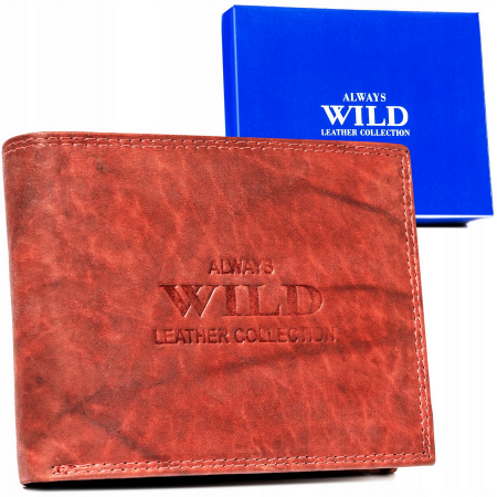 Portofel barbati din piele naturala Always Wild PTR-AW-N5-MAL-0271 R.BRO [12]