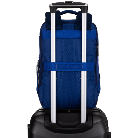 Rucsac bleumarin din poliester cu bretele de umăr respirabile - Peterson PTR-PTN BOCIAN-6453 NAVY [5]