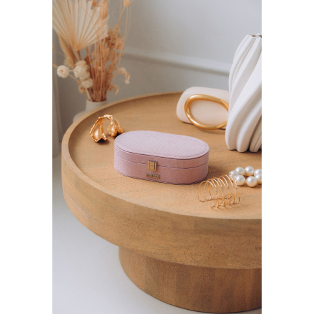 Cutie de bijuterii roz cu oglindă încorporată - Peterson PTR-PTN SZK-12-5967 PINK [1]