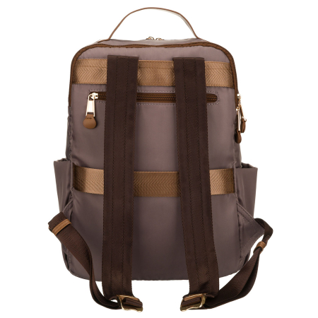 Rucsac bej pentru femei din nailon cu bretele reglabile - Peterson PTR-PTN JN-09-0061 BEIGE [8]