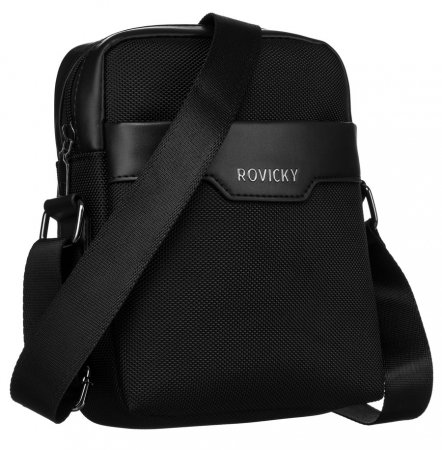  Handbags - Geantă de bărbați urbană, spațioasă - Rovicky PTR-R-3001-6762 BL