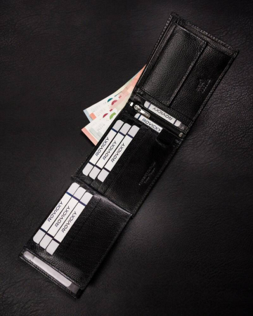 Portofel barbati din piele naturala Rovicky PTR-N992-RPVT-BL BL [5]