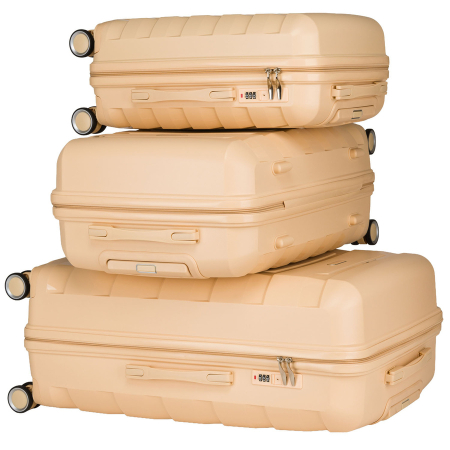Set de valize bej din polipropilenă cu mânere extensibile - Peterson PTR-PTN HPP-01-SET3-1839 [8]