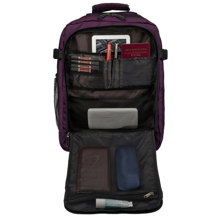 Rucsac de cabină violet, din poliester, cu două compartimente și fermoar - Peterson Weekender [7]