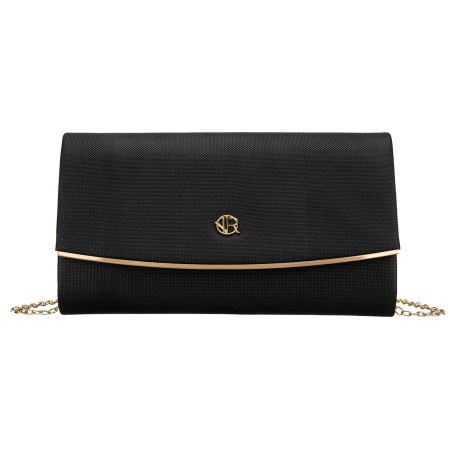 Geantă de damă neagră, elegantă, din material sintetic - Rovicky R-XS028-2-0627 BLACK [1]