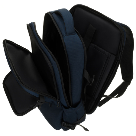 Rucsac de călătorie bleumarin din poliester cu compartiment pentru laptop și bretele reglabile - Peterson PTR-PTN HY241-7031 NAVY [10]