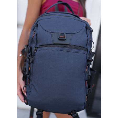 Rucsac de călătorie bleumarin din poliester cu compartiment pentru laptop - Peterson [16]