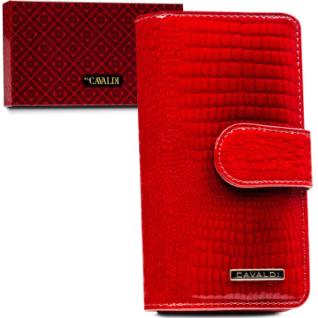 Portofele Dama - Portofel dama din piele naturala Cavaldi PTR-PN34-RS-8054 RED