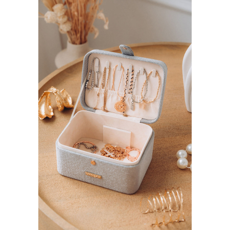 Cutie de bijuterii gri cu închidere magnetică - Peterson PTR-PTN SZK-09-3149 GREY [6]