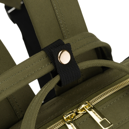 Rucsac de damă verde din poliester cu compartiment pentru laptop și bretele reglabile - Peterson PTR-PTN ALFA GREEN [10]