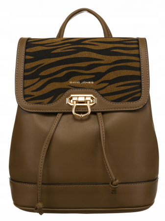 Rucsac urban de dama cu clips din piele ecologica - David Jones PTR-6865-3 KH [1]