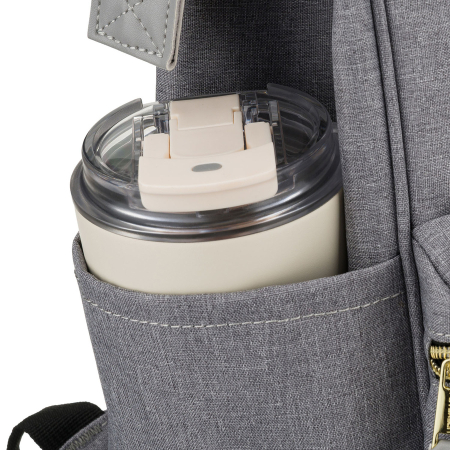 Rucsac gri pentru femei din poliester cu fermoar sigur - Peterson PTR-PTN ALFA GRAY [16]