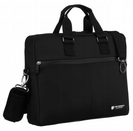 Import - Geanta pentru laptop din material sintetic - Peterson PTR-PTN EB554-6564 BL