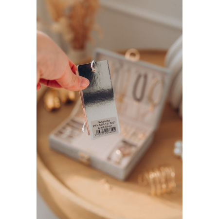 Cutie de bijuterii din argint cu spațiu dedicat pentru ceas, încuiabilă cu cheie și zăvor - Peterson PTR-PTN SZK-13-6001 BL-S [2]