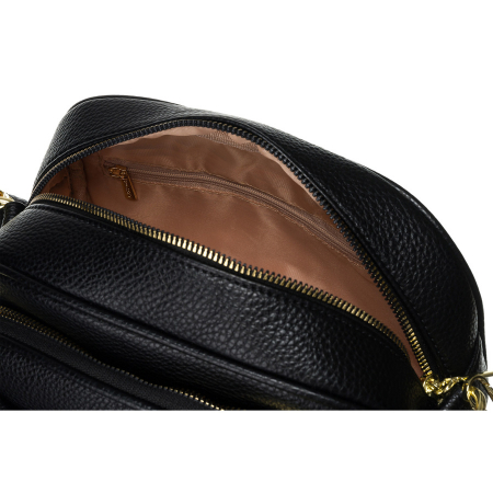 Geantă și borsetă neagră pentru femei cu curea - Rovicky R-KP-17-A19-0224 BLA [6]