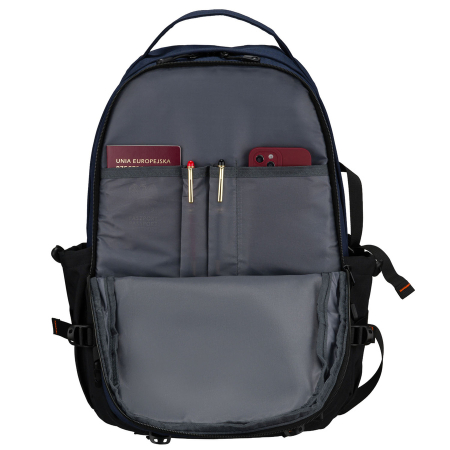 Rucsac de călătorie bleumarin din poliester cu compartiment pentru laptop - Peterson [19]