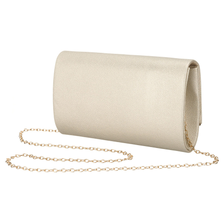 Geantă tip clutch pentru femei, de culoare aurie, din piele ecologică - Rovicky PTR-R-XS028-1-0603 GOLD [2]