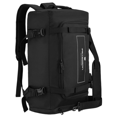 Accesorii Barbati - Rucsac de călătorie cu funcție de geantă, fabricat din poliester, negru - Peterson PTR-PTN MP5-04-7540-BLAC