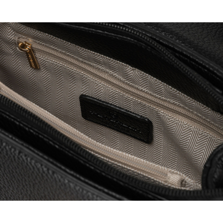 Geantă mică de damă neagră crossbody din piele ecologică - Peterson PTR-PTN MX01-F-7670 [12]