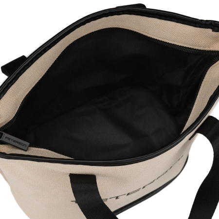 Geantă cosmetică din material sintetic bej și negru, cu mânere și închidere cu fermoar - Peterson PTR-PTN KOS-DA-15-3460 B [5]