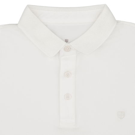 Tricou polo alb bărbătesc, croială regulată, mărimi de la M la XL - Peterson [5]