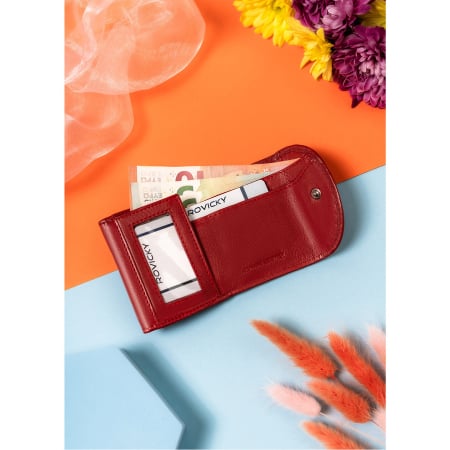 Set cadou portofel de damă din piele cu închizătoare și breloc - Peterson PTR-PTN SET-D-66-KCS-254 [6]